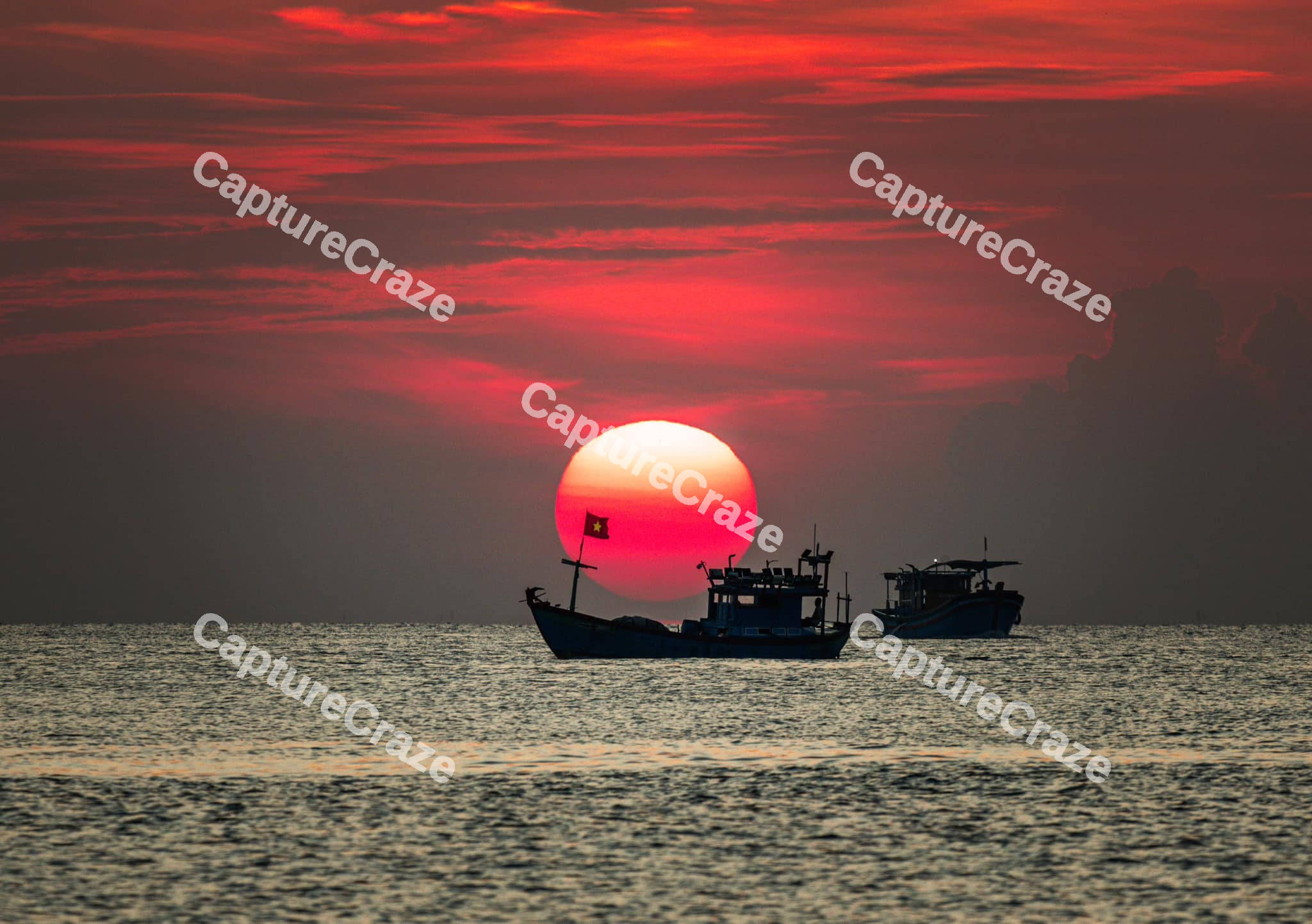 Boats in the sea